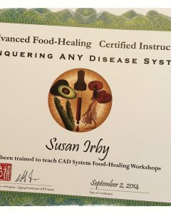 Food Healing Certificate